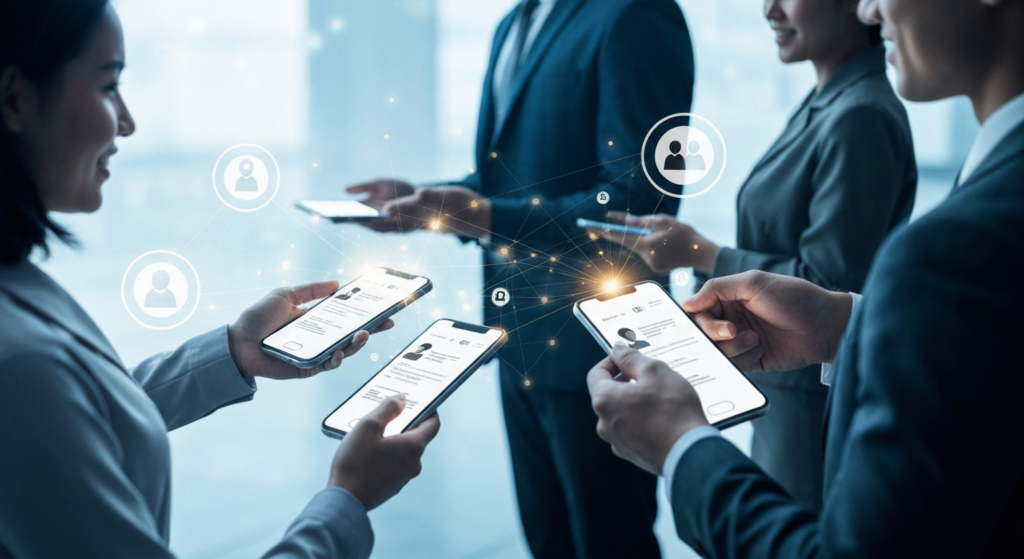 business networking tools Professional networking with advanced business networking tools and digital cards.